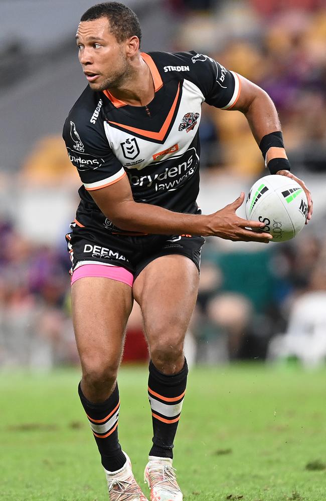 Noosa Pirates junior Moses Mbye was announced captain of the West Tigers in 2020. (Photo by Bradley Kanaris/Getty Images)