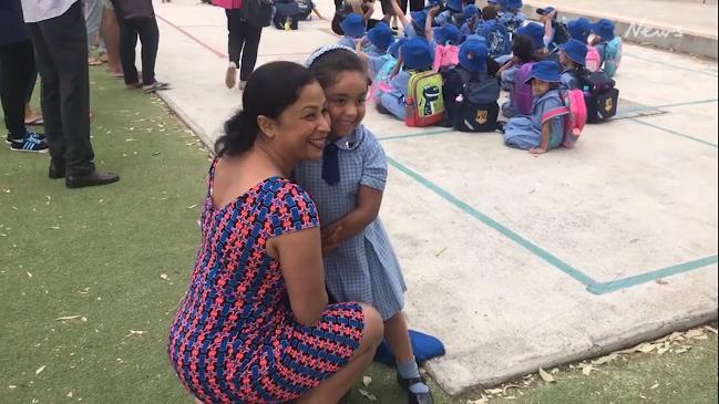 Brianna D’Silva's first day at school