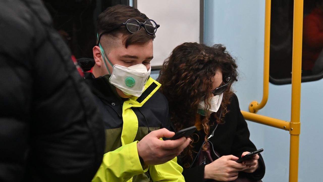 Three people are dead and 152 infected with coronavirus in Italy, with authorities increasingly concerned about the new outbreak. (Photo by ANDREAS SOLARO / AFP)