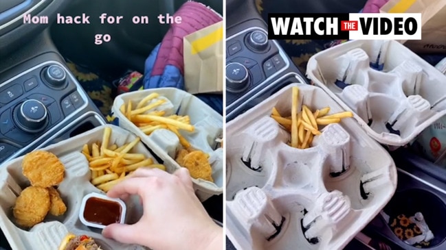 It's an ingenious way of ensuring your kids don't make a mess when they're given McDonald's on the go.