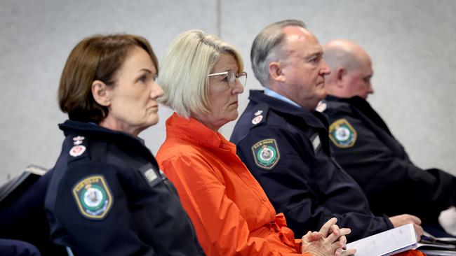 NSW Police Commissioner Karen Webb and Police Minister Yasmin Catley undergoing comprehensive coercive control training with the state’s police force. Picture: NSW Police