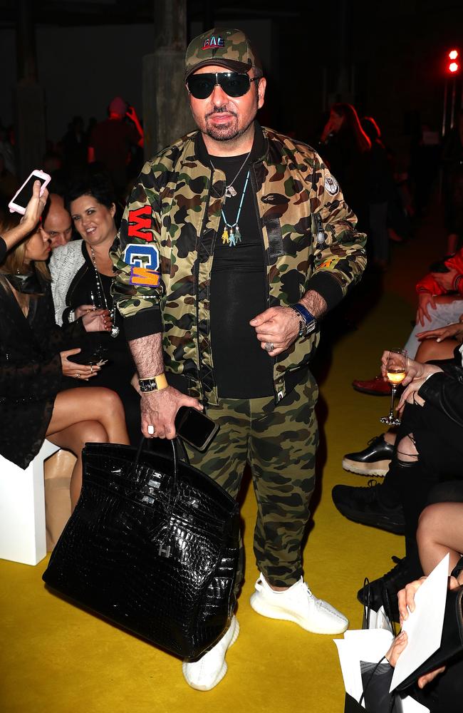 Napoleon Perdis attends the Christopher Esber show at Mercedes-Benz Fashion Week Resort 18 Collections at The Clothing Store on May 16, 2017 in Sydney, Australia. Picture: Gety