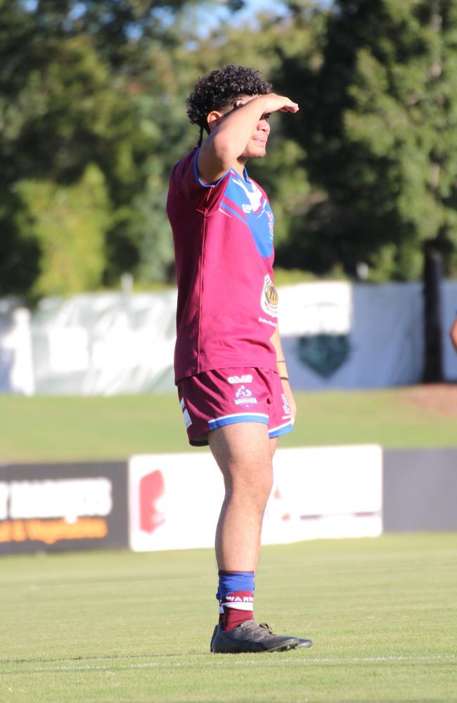 Carlos Ka. Langer Reserves round three action between Ipswich SHS and Wavell SHS.