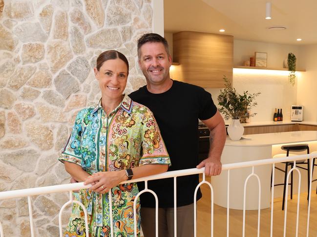 Sea World Head vet Claire Madden and her partner Ash Moore are selling her Palm Springs renovated house in Richmond Ave, Bundall.  Picture Glenn Hampson