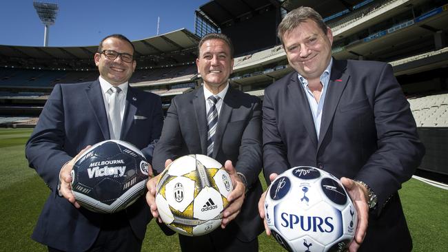 Victory Chairman Anthony Di Pietro (L) has grand plans for the club. Picture: Norm Oorloff