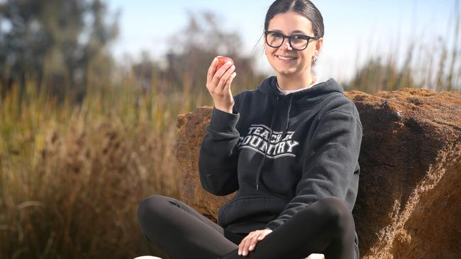 Final year teaching student Nicola Markovic, a born and bred city girl, is hoping to get a country post next year with an additional $20,000 in her pay packet. Picture: Dean Martin