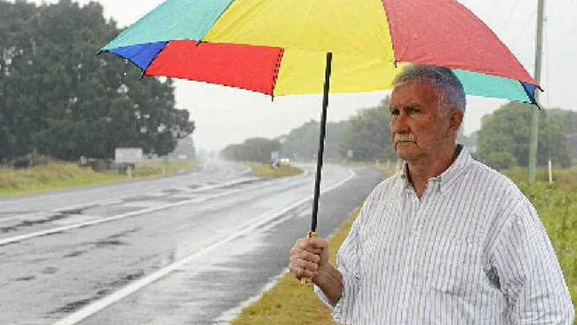 FORMER SES executive officer Bryan Robins at the site of the Cowper bus crash on its 24th anniversary.