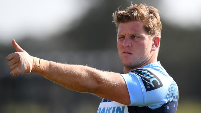 Damien Fitzpatrick will line-up for his 50th cap for the Waratahs in the quarter-final against the Highlanders on Saturday night. Picture: AAP