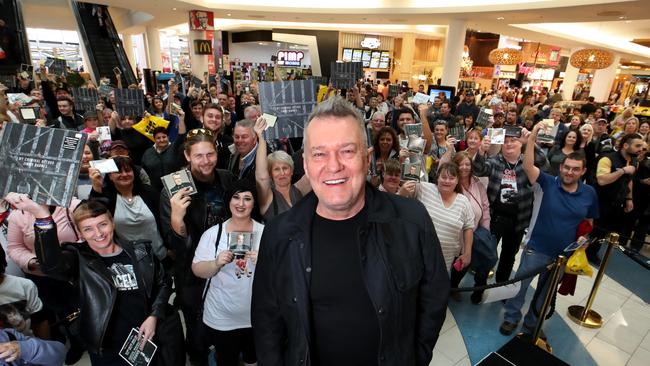 Jimmy Barnes at an album-signing session at Northland Shopping Centre in Melbourne. Picture: David Geraghty