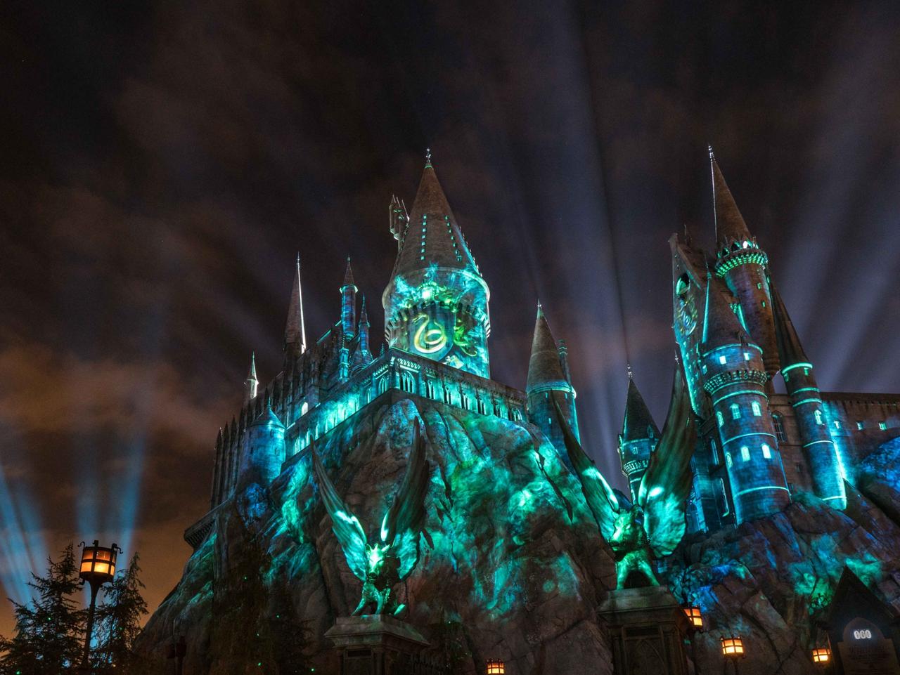 ESCAPE: Cover Story, November 5, Theme Park Hacks -  "The Nighttime Lights at Hogwarts Castle" at "The Wizarding World of Harry Potter" at Universal Studios Hollywood. Picture: Universal Studios Hollywood