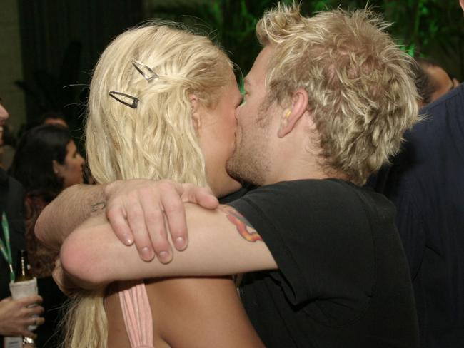 Whibley has made some wild claims about their brief relationship in his new memoir. Picture: Rodrigo Varela/WireImage