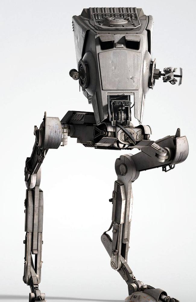 A promotional image of the Star Wars AT-ST Scout which appears in the movies Return of the Jedi, Empire Strikes Back and Solo.