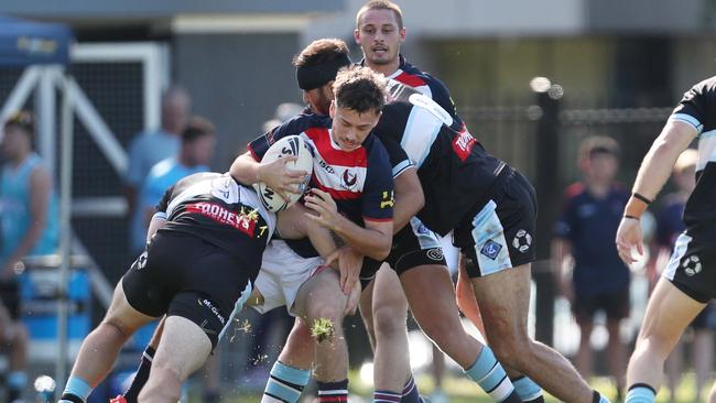 Riley Burke in action against Terrigal in round one. Picture: Sue Graham