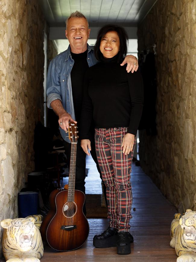 Jimmy and Jane Barnes at their home in the Southern Highlands of NSW. Picture: Nikki Short