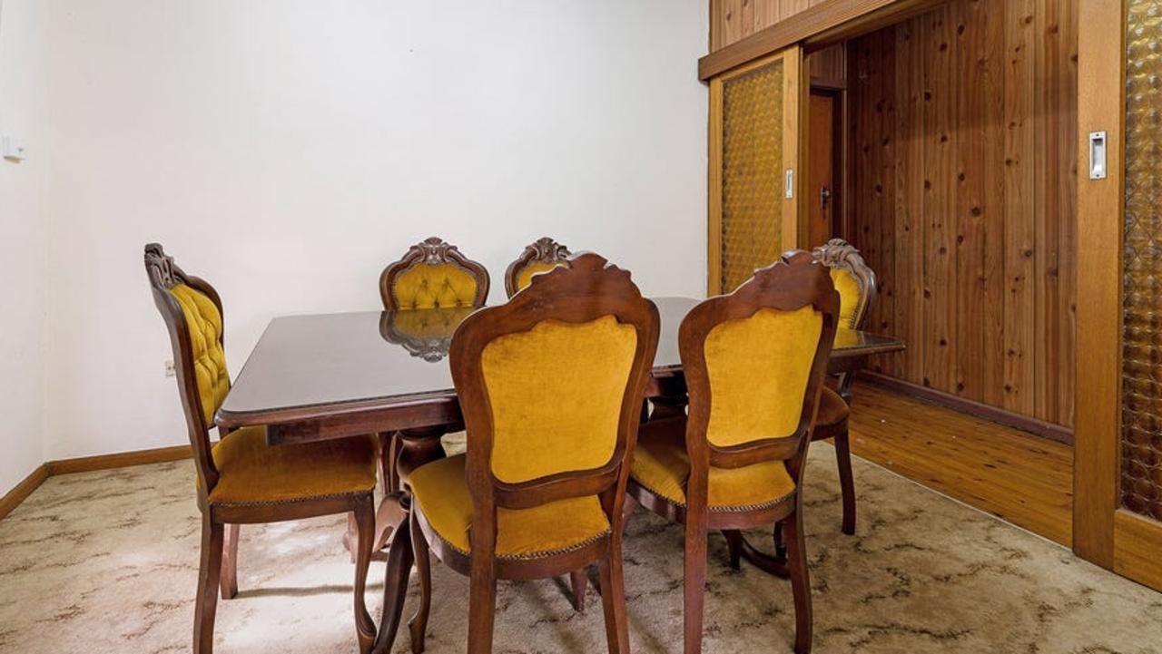 Dated interiors.
