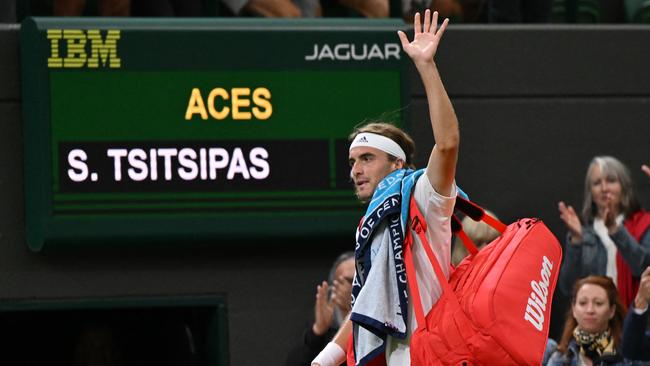 Tsitsipas accused Kyrgios of turning the match into a circus, and said he was a bully on court. Picture: AFP