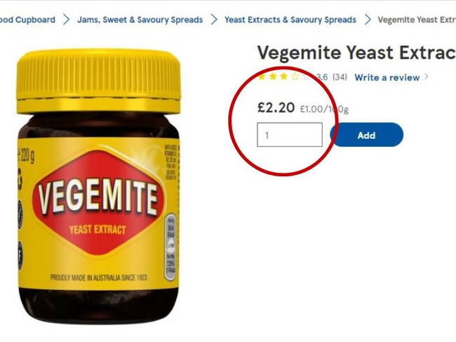 Iconic Aussie product cheaper to buy in England