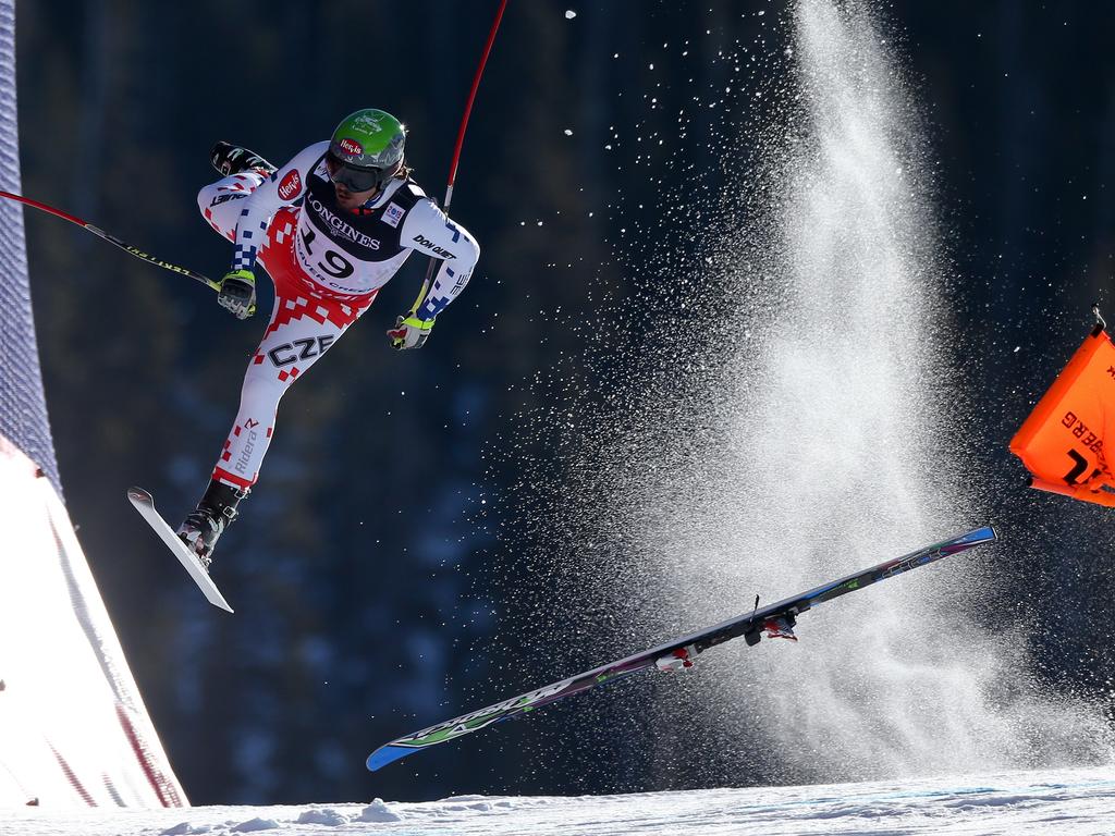 “FIS World Championships” by photographer Christian Walgram for GEPA pictures which won the first prize in the Sports Singles category shows Czech Republic’s Ondrej Bank crashing during the downhill race of the Alpine Combined at the FIS World Championships in Beaver Creek, Colorado, USA, on 15 Feb. 15, 2015. (Christian Walgram/GEPA pictures, World Press Photo via AP)