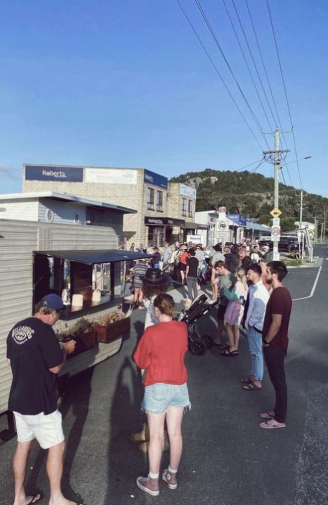 Heaving crowds at Governors Bicheno, which opened in mid-2021 and hosts regular events. Picture: Instagram