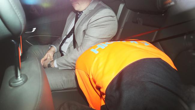 Jacob Elliott being taken by police into custody in 2019. Picture: AAP