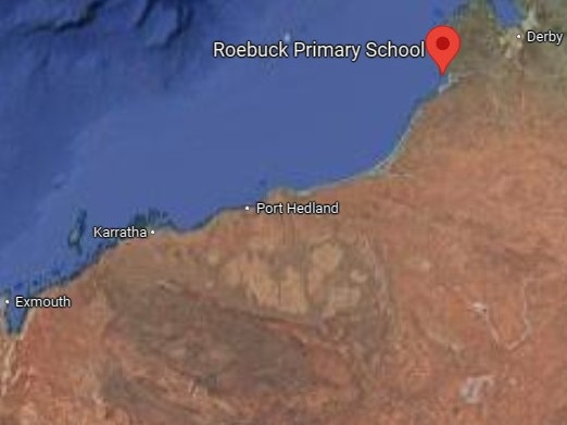 Roebuck Primary School is located in Broome in WA's Kimberley Region. Picture: Google Maps