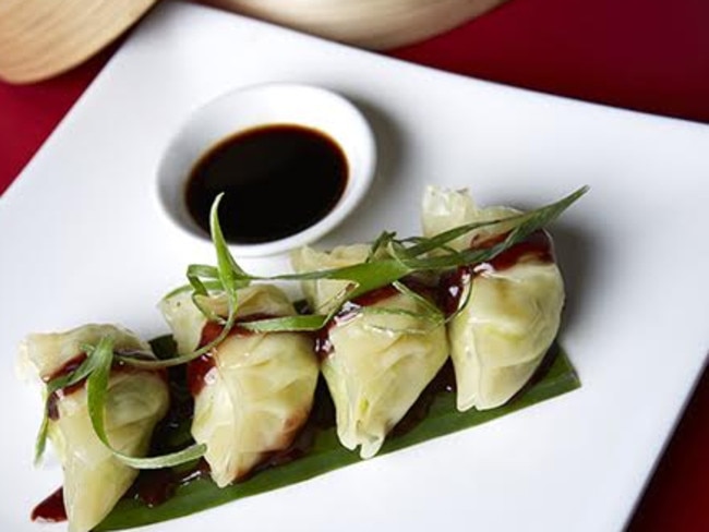 Divine steamed vegetarian dumplings from Yulli's.