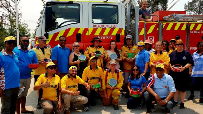 Members of the Fiji Indian Community and members of the Balmoral Village fire station.