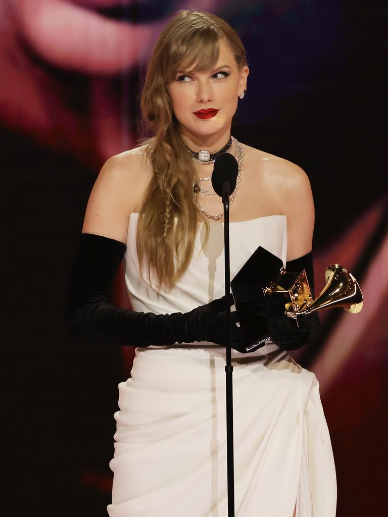 Taylor Swift has announced her 11th studio album at today’s Grammys. Picture: Kevin Winter/Getty Images for The Recording Academy