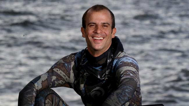 Cairns diver and dive instructor Rob Berto is just back from the Bahamas where he was the only Aussie safety diver at Vertical Blue, the world's most prestigious freediving competition. PICTURE: ANNA ROGERS
