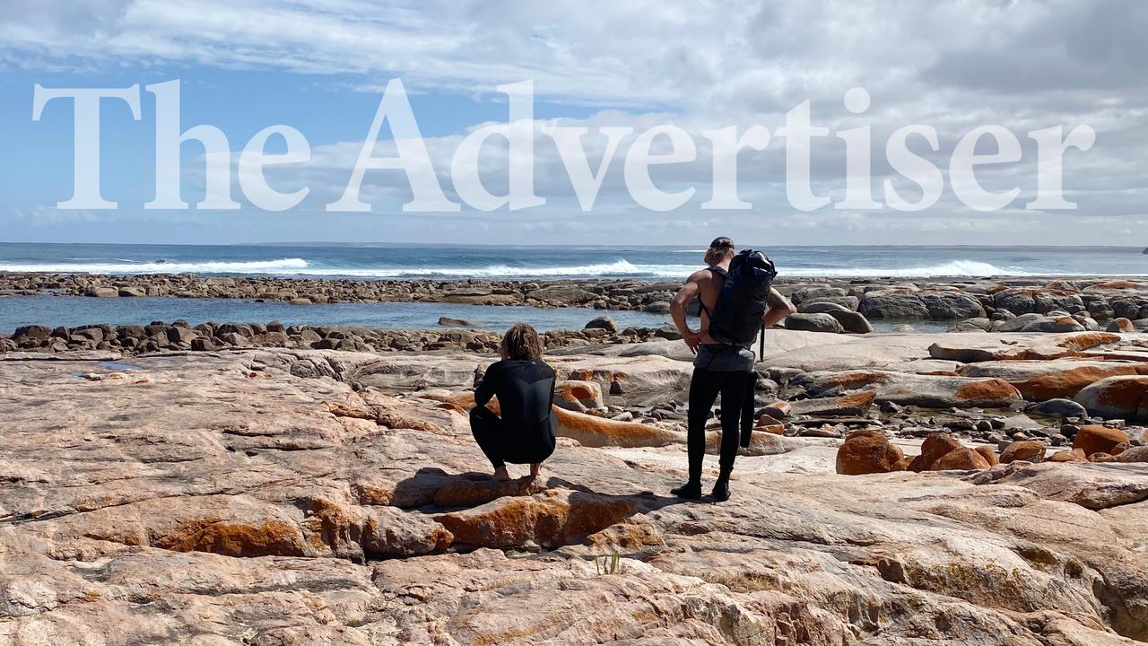 Scene of the great white shark attack at the Granites at Streaky Bay. Picture: Supplied