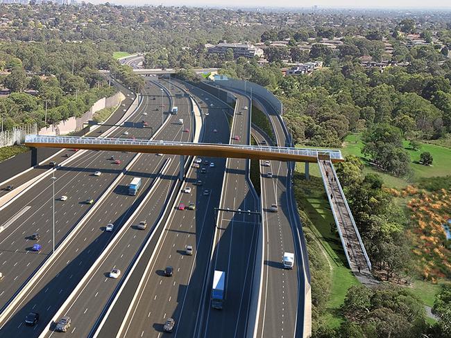 North East Link renders, TUNNELS on Melbourne's North East Link will be 1.9km longer than planned, with the state signing the main contract for the mammoth project.Eastern Freeway and Lyndhurst Bridge