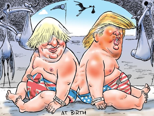 Mark Knight cartoon depicting Boris Johnston and Donald Trump