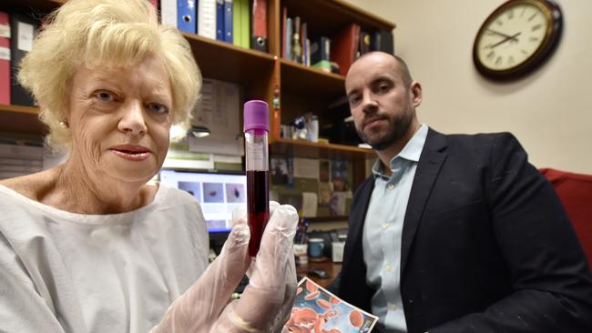 City of Melbourne councillor Susan Riley and Geneseq founder Ryan Van Laar.