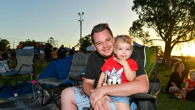 Lismore Christmas Carols: Dad Dylan Rose with his daughter Addison