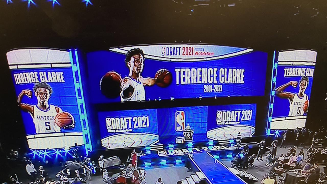 NBA pays tribute to Terrence Clarke.