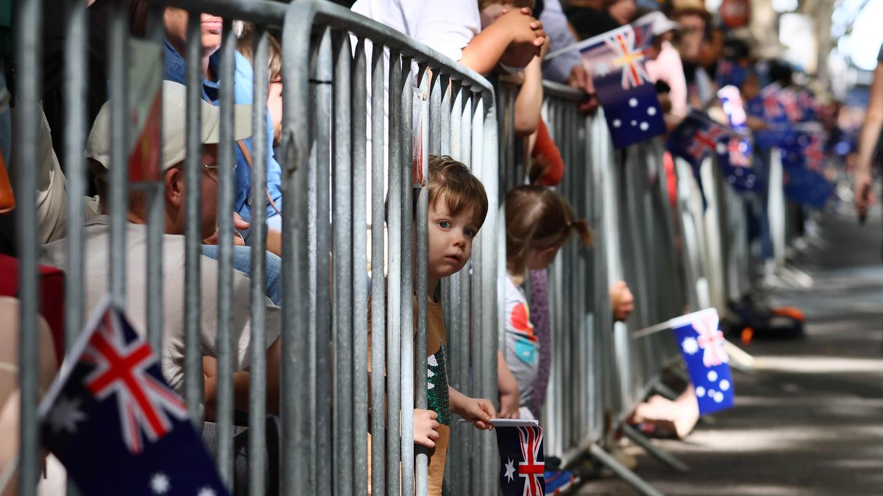 Thousands of people attended the Anzac Day Parade in Brisbane. Picture: NCA NewsWire/Tertius Pickard