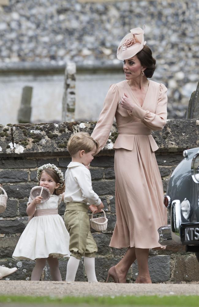 Princess Charlotte and Prince George are likely to be in the wedding party after also playing a role for Pippa Middleton on her wedding day. Picture: Arthur Edwards/WPA Pool/Getty Images