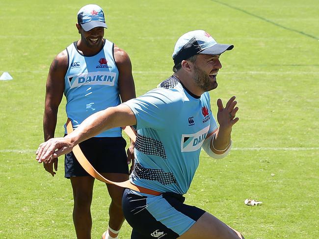 Adam Ashley-Cooper is enjoying being back in blue with the Waratahs. Picture: Brett Costello
