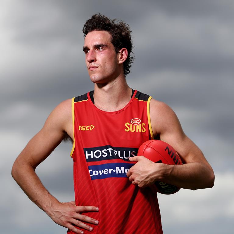 Ben King poses after a Gold Coast Suns AFL media and training session at Metricon Stadium on November 04, 2019 in Gold Coast, Australia. (Photo by Chris Hyde/Getty Images)