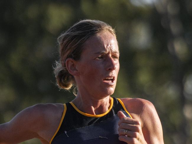 Ellie Pashley runs at the Geelong 10k in January 2023. Picture: Aaron Collins