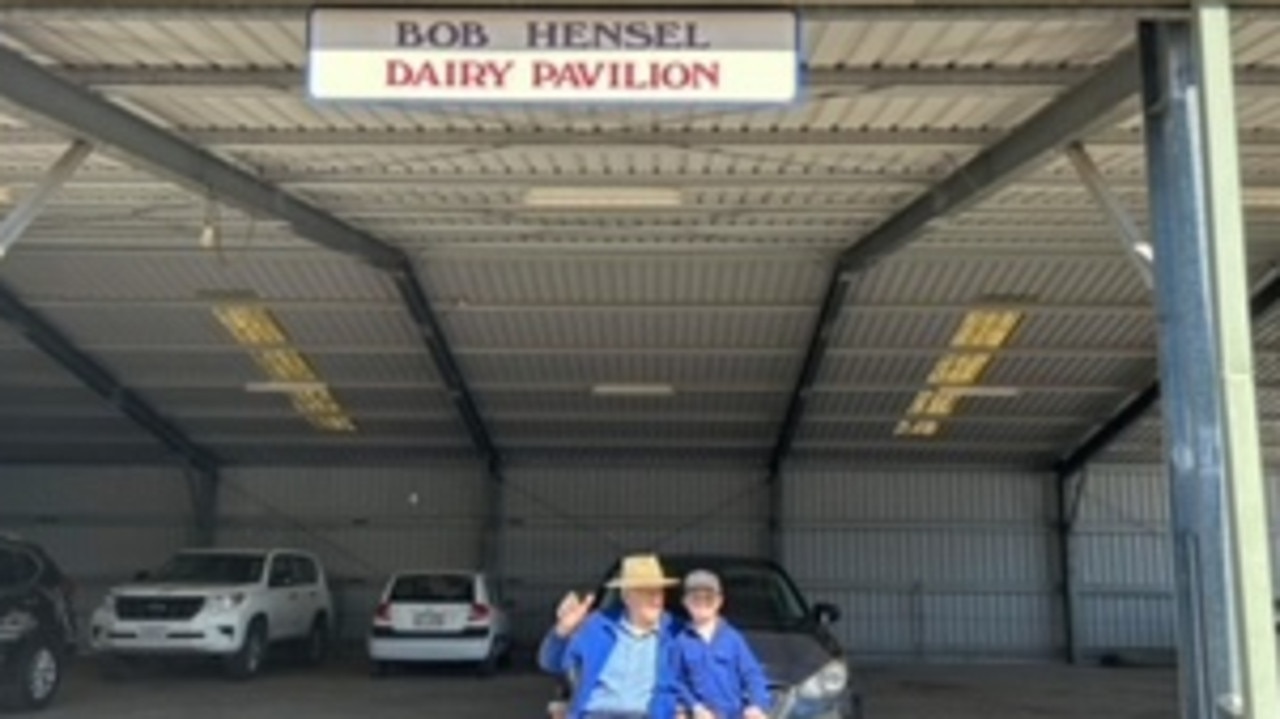 The Gympie Show dairy pavilion was named after Robert “Bob” Hensel, who served as chief dairy steward for 18 years.