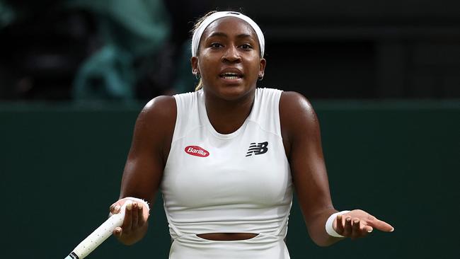 US player Coco Gauff was blown off the court by Navarro. (Photo by HENRY NICHOLLS / AFP)