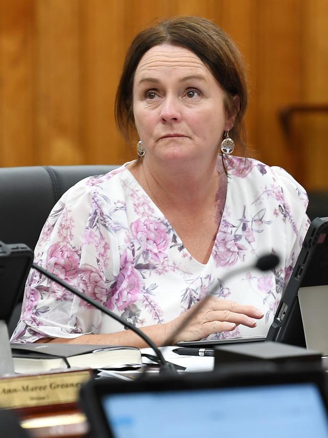Cr Margie Ryder during a council meeting in 2021. Picture: Shae Beplate.