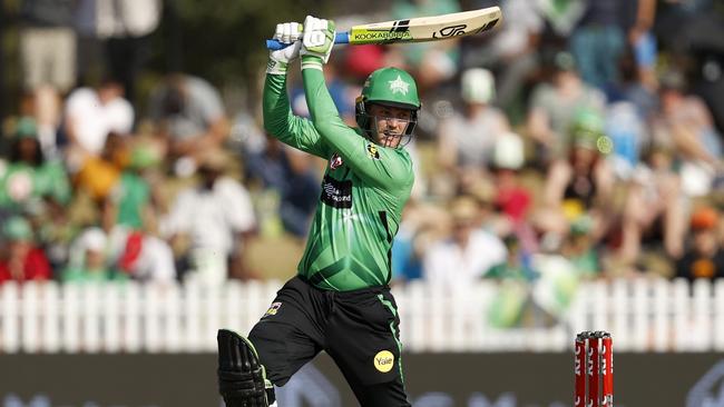 Tom Rogers batting for the Melbourne Stars. Picture: Darrian Traynor/Getty Images