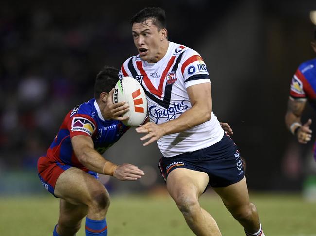 The Roosters have confirmed Joseph Manu will leave the club at the end of the season. Picture: NRL Photos