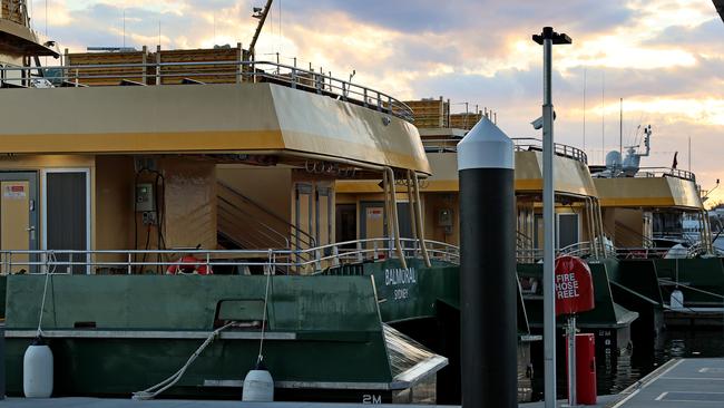 All three of the new emerald class ferries that will be used on the Manly ferry run will be service before Christmas. Picture: Toby Zerna