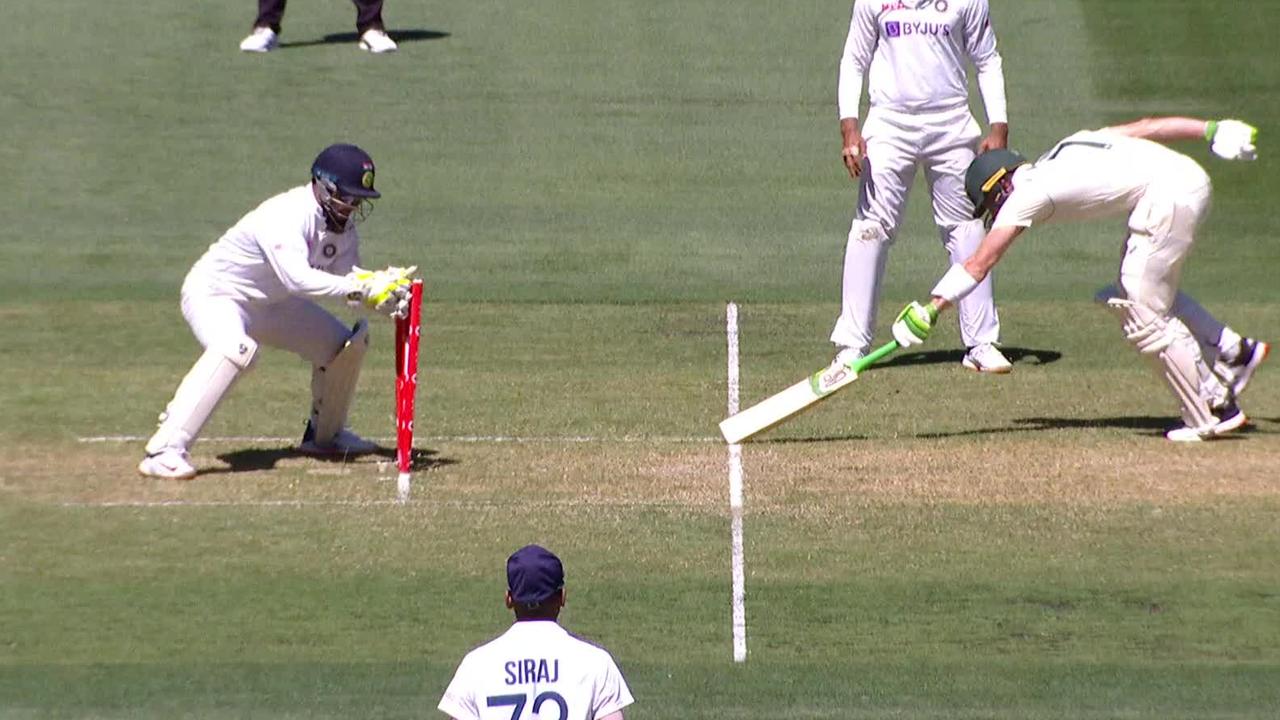 Tim Paine narrowly survived a runout appeal on day one of the Boxing Day Test.