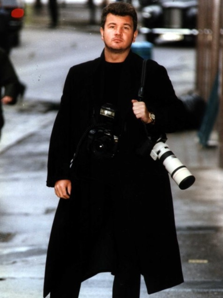 Darryn Lyons when he was a London paparazzi photographer. Picture: Supplied