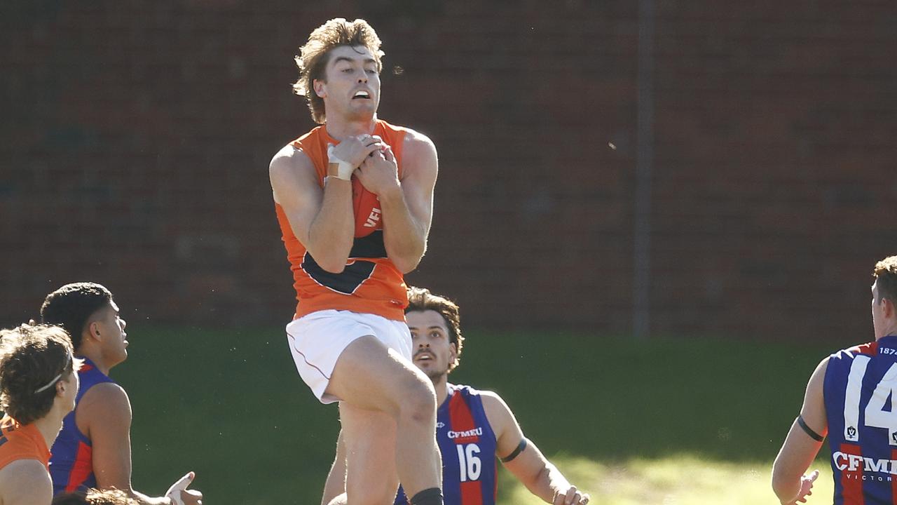 Cam Fleeton worked hard to earn an AFL debut. Picture: by Daniel Pockett/AFL Photos/via Getty Images