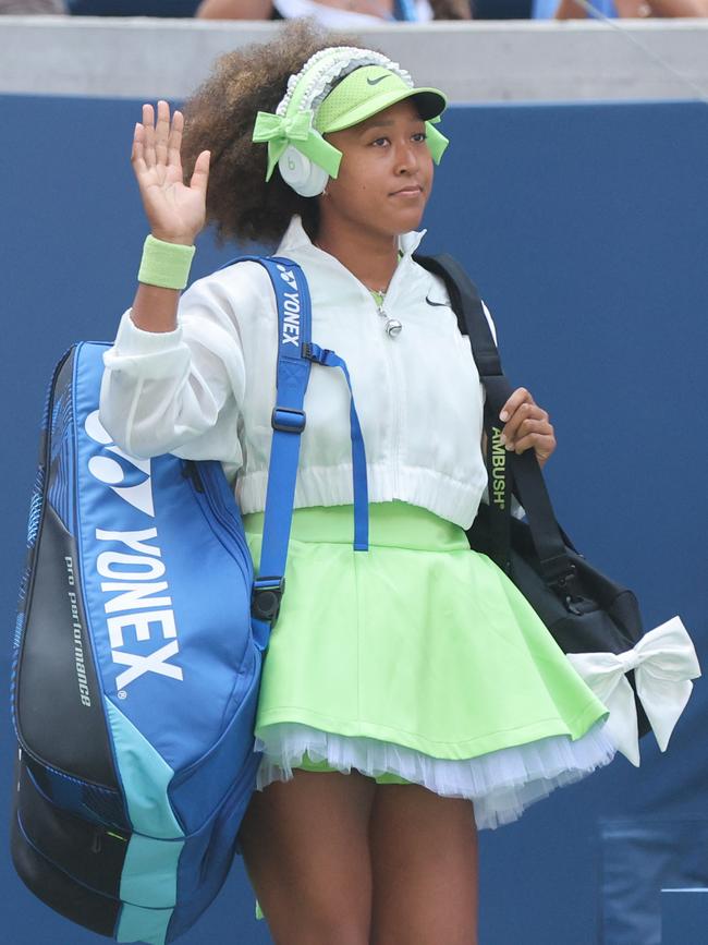 Osaka’s outfit donned a deeper meaning than capturing attention from fans. Picture: Mike Stobe/Getty Images/AFP